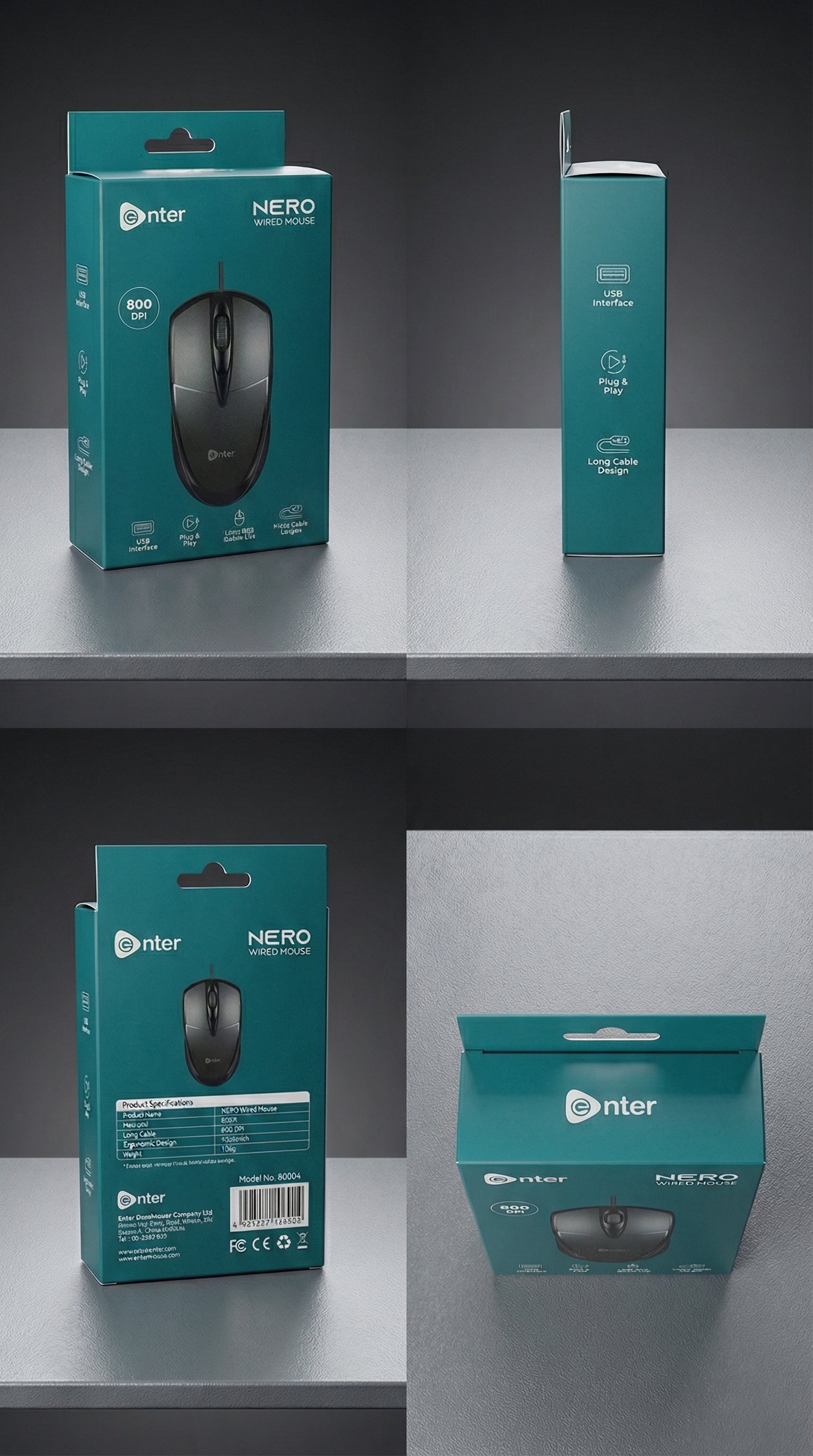 Enter Nero Wired Mouse